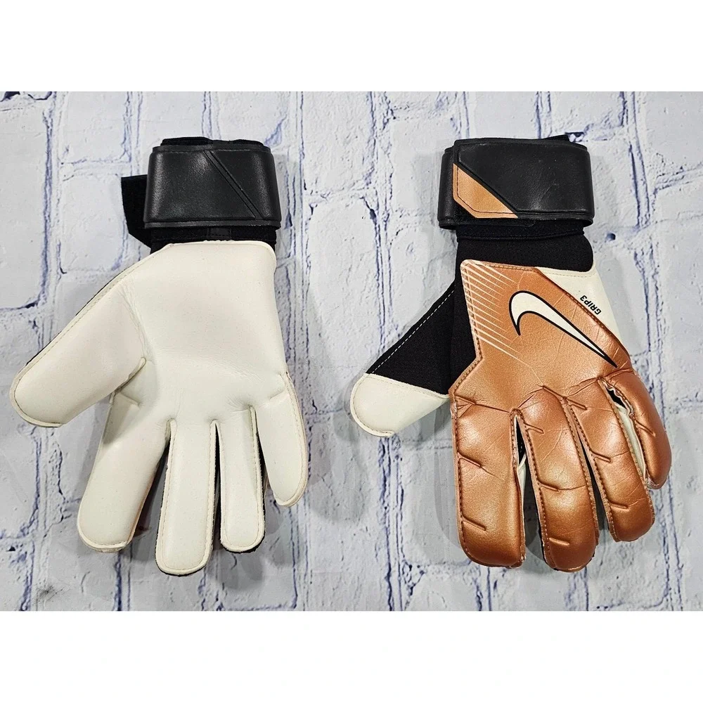 Nike GK Grip 3 ADULT SIZE 9 Goalkeeper Gloves Soccer Copper DV3097-810